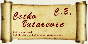 Ćetko Butarević vizit kartica